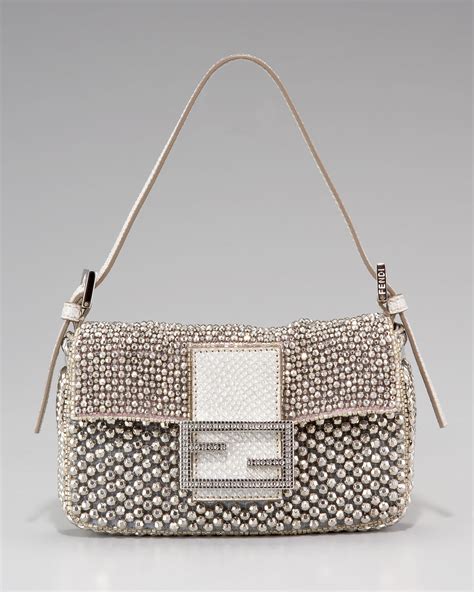 fendi mini beaded baguette